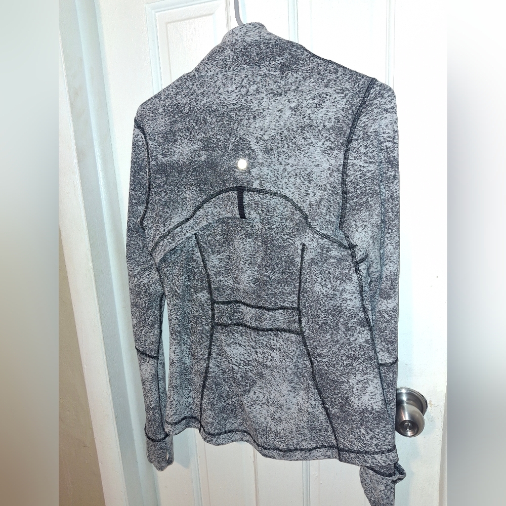 Lululemon Athletica DEFINE JACKET LUON SPRAY JACQUARD WHITE *RARE
